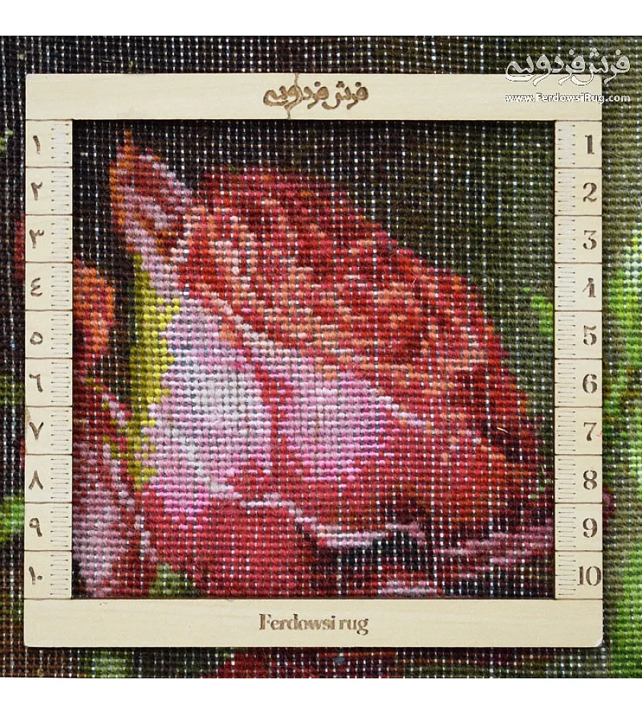 Tabriz handmade wall rug showcasing intricate flower of memory design in vibrant colors, perfect for elegant home decor.