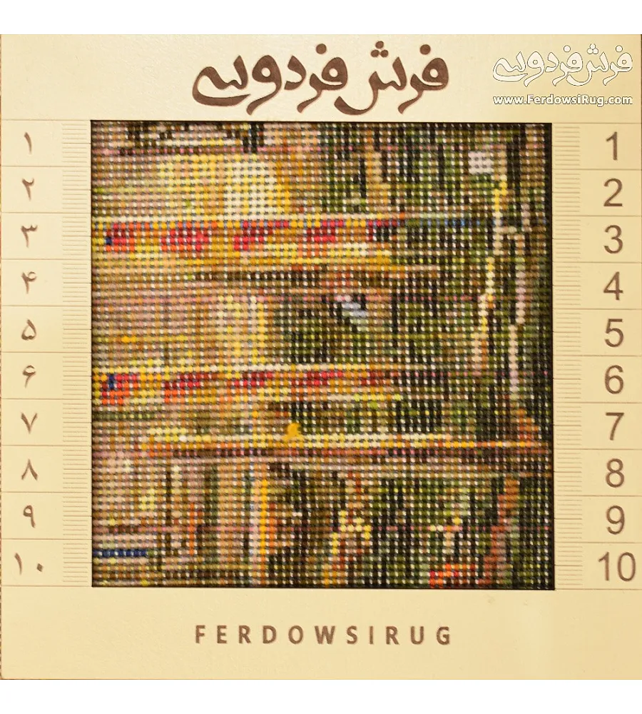 تابلو فرش دستباف طرح غروب طلایی ونیز بافته شده در تبریز مناسب دکوراسیون کلاسیک و مدرن