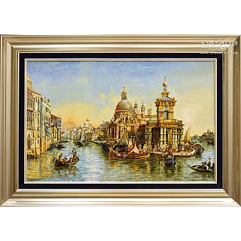 تابلو فرش دستباف طرح اسکله ونیز بافت تبریز  