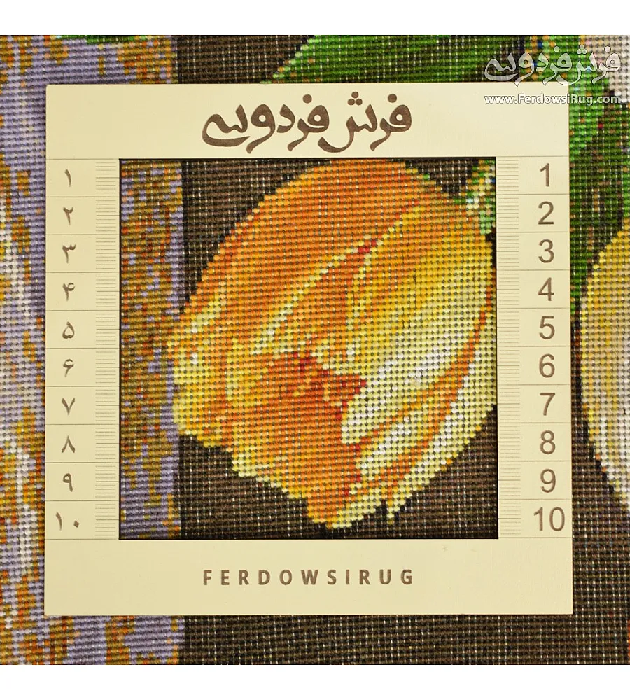 تابلو فرش دستباف طرح گل و گلدان ساخته شده در تبریز با رنگ های زنده مناسب دکوراسیون داخلی