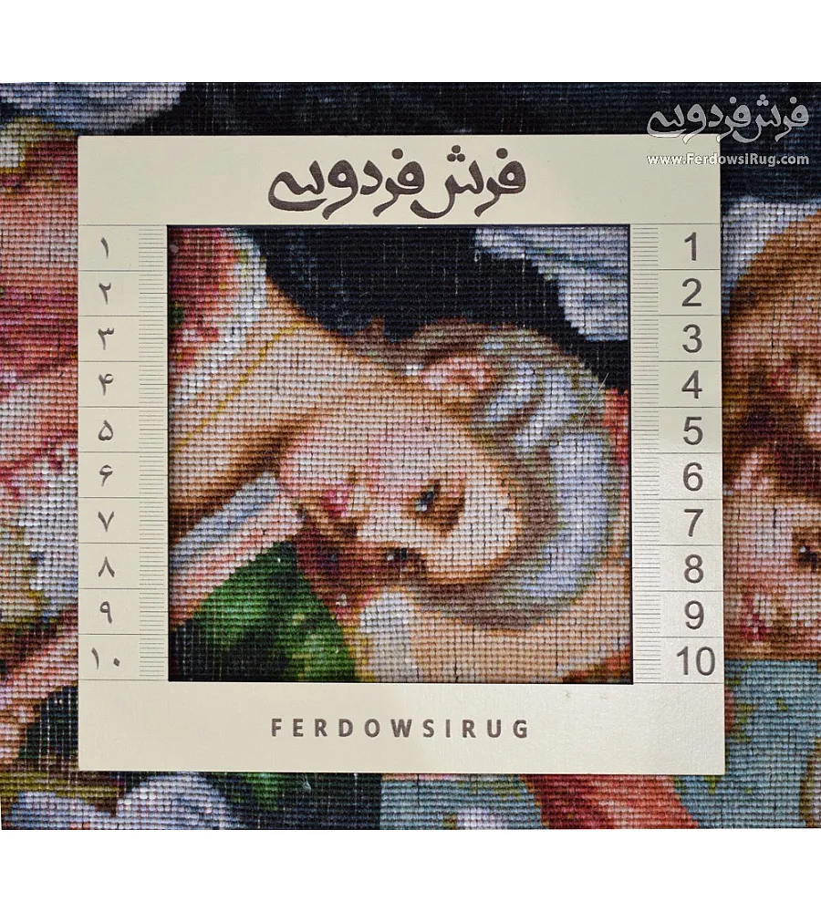 تابلو فرش دستباف طرح مهمانی پاپ بافت تبریز با کیفیت بالا مناسب دکوراسیون لوکس و کلاسیک