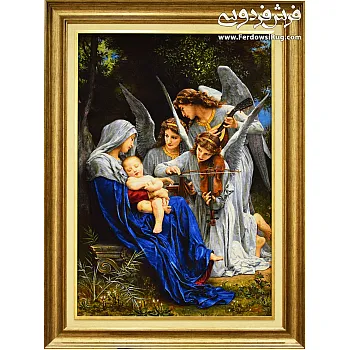 تابلو فرش دستباف طرح فرشته های زندگی بافت تبریز