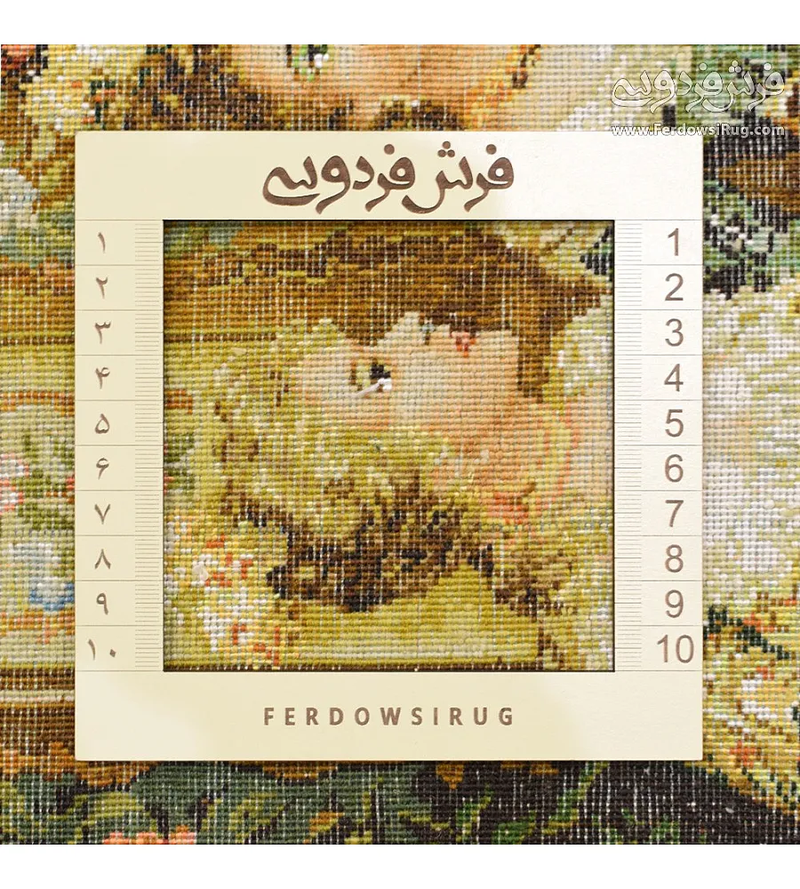 تابلو فرش دستباف طرح دختر و پیانو با کیفیت بالا مناسب دکوراسیون داخلی ساخت تبریز