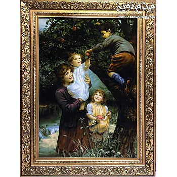 تابلو فرش دستباف طرح سیب چین (حسین زاده) بافت تبریز