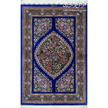 Handwoven Qom pure silk, Thousand Flowers design