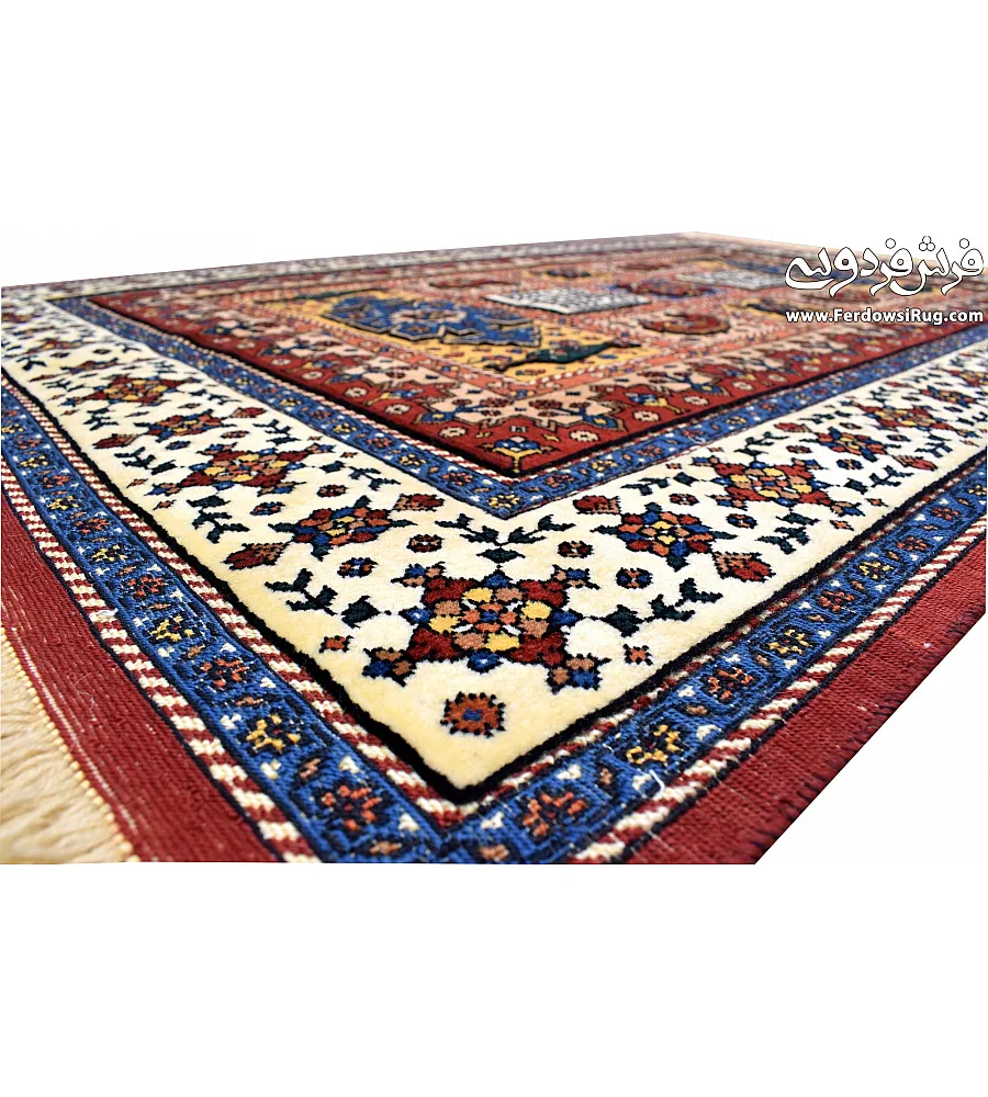 Handmade Iranian rug with traditional KILIM design, 1.5 meters in size, perfect for home decor and adding a touch of elegance.