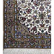 Handmade Isfahan rug, 1.5 meters, featuring intricate Toranj design, crafted with premium materials for timeless elegance.