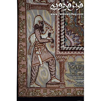 فرش دستباف ذرع و نیم طرح نامی بافت تبریز