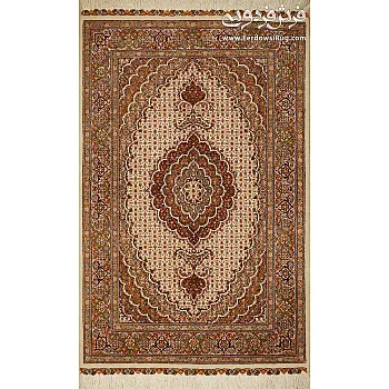 فرش ذرع و نیم دستباف طرح کمال الملک 40 رج بافت تبریز 