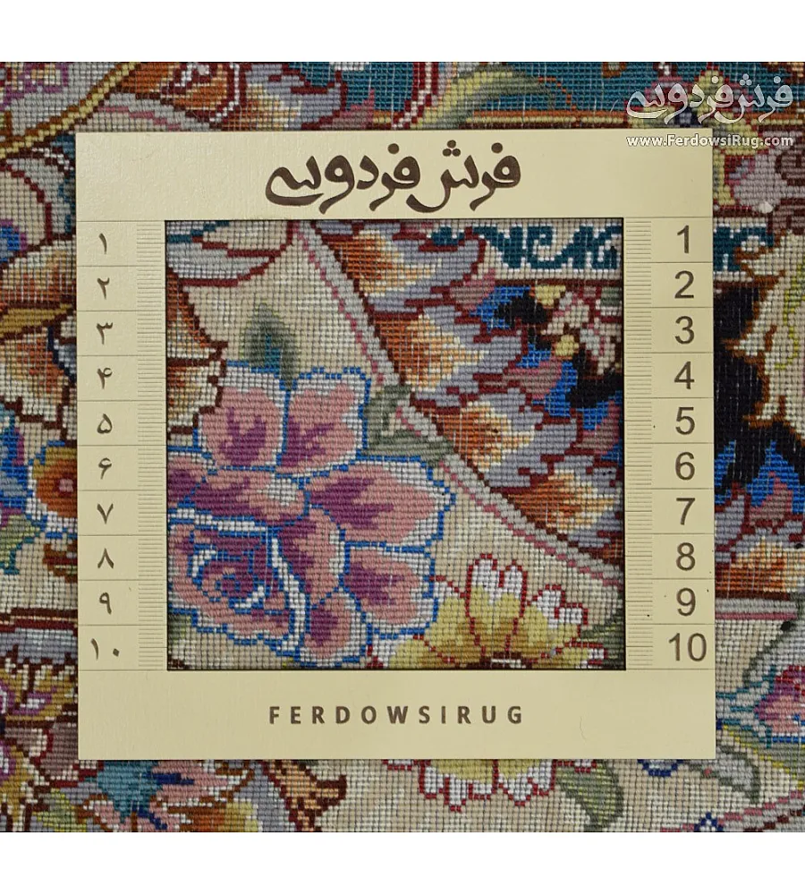 فرش دستباف ذرع و نیم نقشه سالاری بافت تبریز طرح اصیل ایرانی رنگ بندی گرم مناسب دکوراسیون کلاسیک