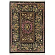 Handwoven carpet Zar and Nim Masoumi silk Qom luxurious Persian rug elegant design