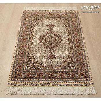 فرش دستباف ذرع و نیم طرح کمال‌ الملک 50 رج بافت تبریز