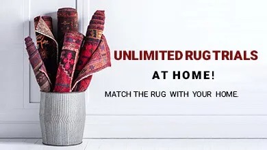 Free Persian carpet trial service with fast delivery