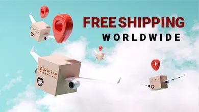 Image of package with free worldwide shipping