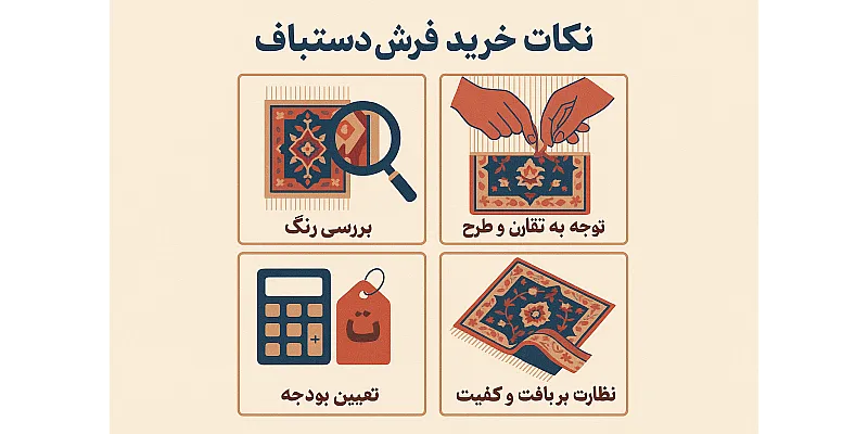 نکات خرید فرش دستباف: راهنمایی جامع برای انتخابی اصیل و ماندگار